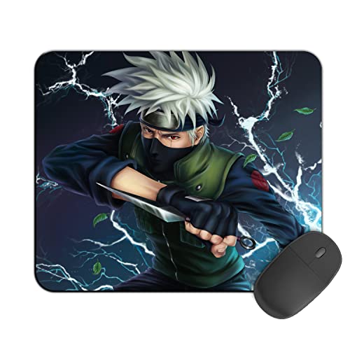 Image of Kirmada Printed Design Mouse Pad Kakashi Chidori (200MM X 240 X 3MM) Enhance Gaming and Work Performance Comfortable and Precise Non-Slip Water Proof Naruto Mouse Pad.