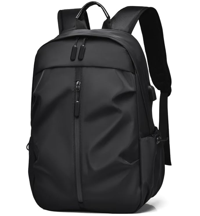 CORAIRA Black Laptop Water Resistant Backpack - Image 1