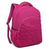 Mochila Feminina Kika Escolar Costa Coração Juvenil Adulta (Pink)