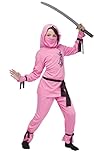 Halloween FX Pink Ninja Child Costume - Medium (8-10)