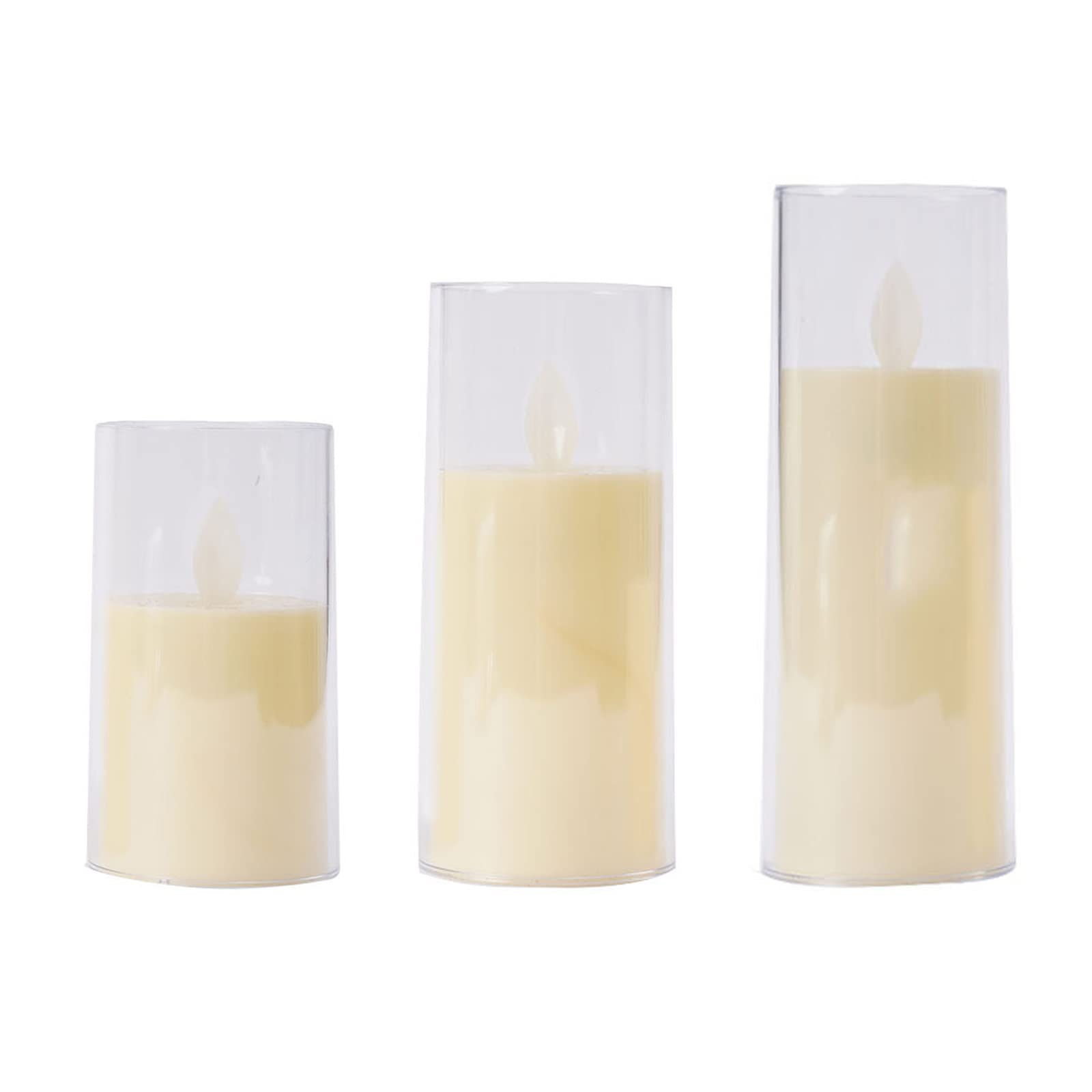 Tsophreniq Electronic LED Flameless for Christmas Decorations Battery Operated Lampshade Light with Realistic Flame Holiday LED Light