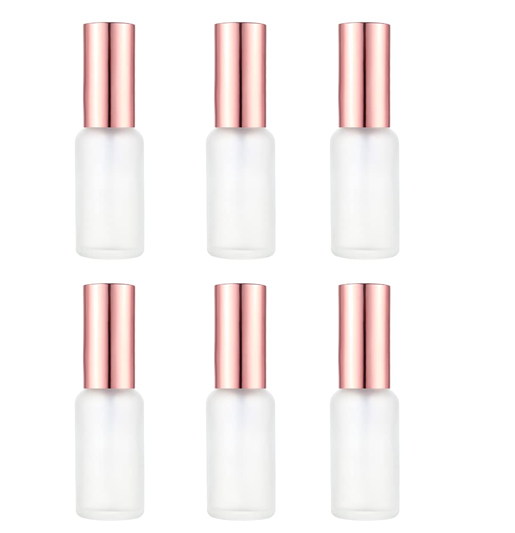 Flacon vaporisateur vide rechargeable pour parfum, eau de rose et huiles essentielles en verre