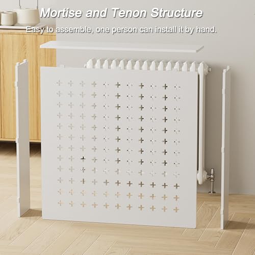 Cubre radiador impermeable e ignífugo armario protector transpirable blanco 5
