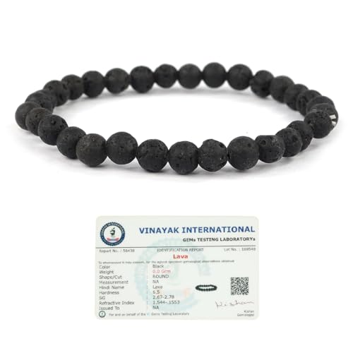 Image of Reiki Crystal Products Certified Natural Crystal Stone Bracelet 6 mm Round Beads for Men & Women | Premium Gemstone Jewellery Collection | Reiki Charged | Multiple Stone Variants Available