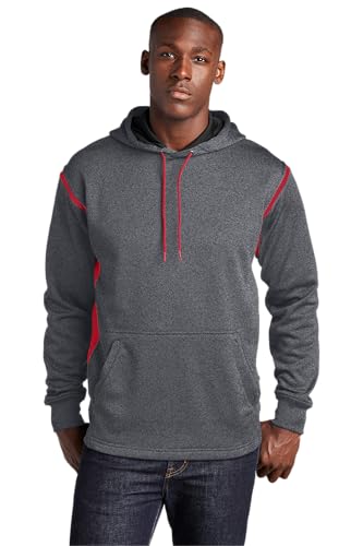 SPORT-TEK Unisex Tech Fleece Colorblock Hooded Sweatshirt