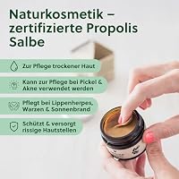beegut BIO Propolis Salbe für eine natürliche Pflege & Schutz der Haut, hochwertige Propolis Creme, zertifizierte Naturkosmetik aus dem Allgäu, nachhaltig verpackt & hochdosiert – Ansicht 2