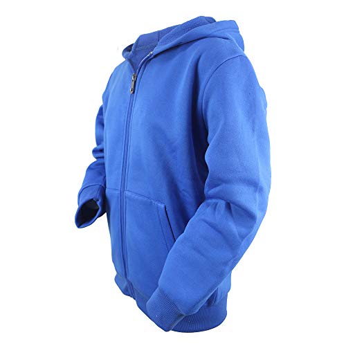 Leehanton Sherpa Lined Cool Kids Zip Up Hoodies For Teen Boys Winter Coat 8 10 12 14 16 Fleece Athletic Youth Hooded Sweatshirt Royal Blue 14 #TOP2