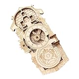 Imán Giratorio para con Engranaje del Reloj Astronómico De Praga, Recuerdo De Viaje Y Regalo Creativo | Adhesivo Magnético para con Diseño Único Retro para Coleccionistas, Turistas Y DEC