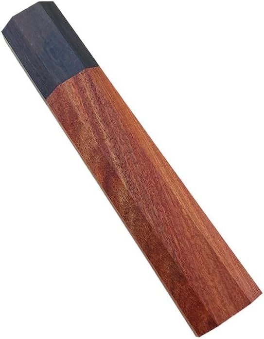 1PC Japanese Octagonal Knife Handle, Wooden Knife Grip Blank DIY Replacement Fits for Kitchen Knives