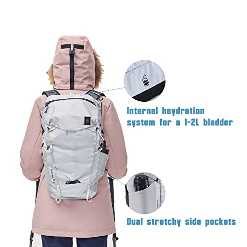 Kailas 22L Lightweight Hiking Backpack Ultralight Water Resistant Outdoor Sports Small Travel Camping Daypack For Women Men (Sliver) #TOP5