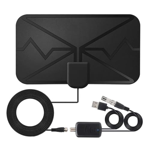 liuchanghe Antenna TV Interna con Amplificatore Segnale HDTV per DTT