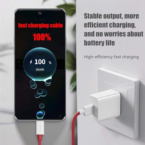 Image of 100W 1M SuperVOOC,Warp,DART,SUPERDART,QUICK CHARGE, RAPID USB Type C Fast Charging Data Sync Charger Cable Compatible for OnePlus 15, 15R, 13, 13R, 13S, 12, 12R, 11 (1 YEAR WARRANTY)