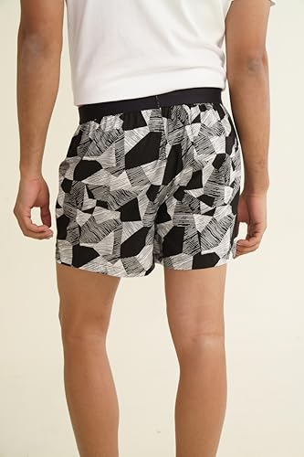 Image of DAMENSCH Printed Breeeze Inner Boxers for Men, Ultra-Light Boxers, 100% Cotton Shorts Pant for, Breathable Woven Inner Cotton Shorts.