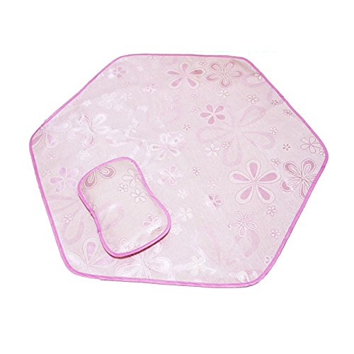 Sechseckiger Teppich Pad Pink Super Soft Home Teppich Ground Mat Kids Zeltteppich Kinder Spielhaus Pad Kissen 140x140cm Rose Cover