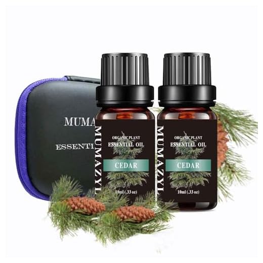 Cedar Essential Oil Set Organic Plant Natural 100% Pure Grade Cedar Oil for Diffuser, Cleaning, Home, Bedroom, SPA, Massage, Perfumes, Humidifier, Skin, Soap, Candles 2 Pack 10ml…