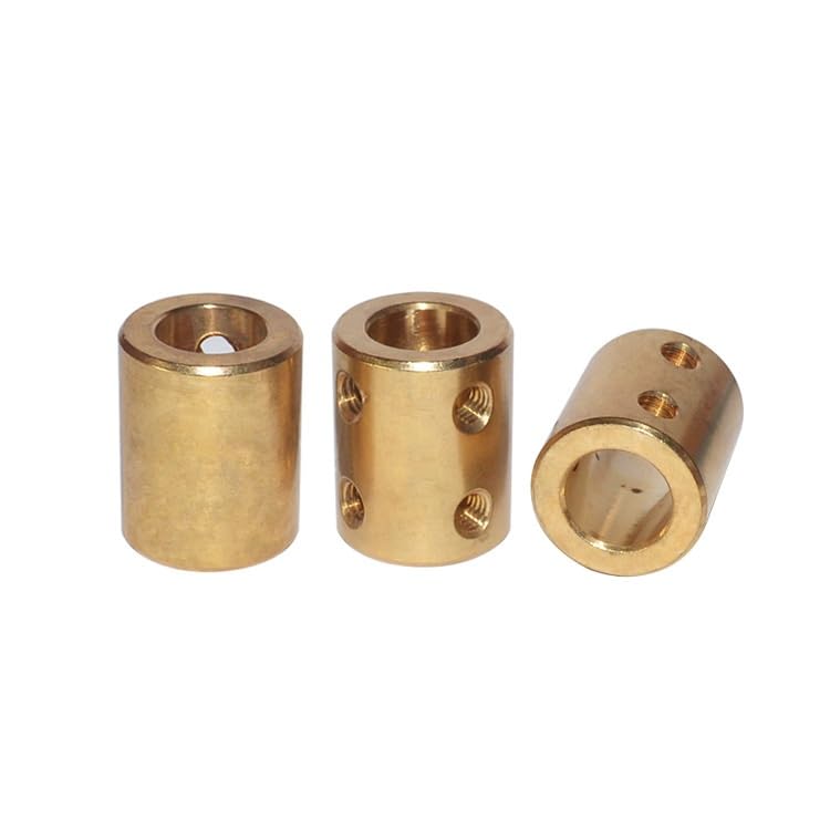 Rigid Top Wire Coupling Brass Bore 90° 180°, D16L22 Shaft Model Jaw Shaft Motor Coupling for Mechanical Drives 1pc(7mm*7mm)