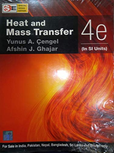 Heat Transfer a Practical Approach Si Ve 007063453X Book Cover