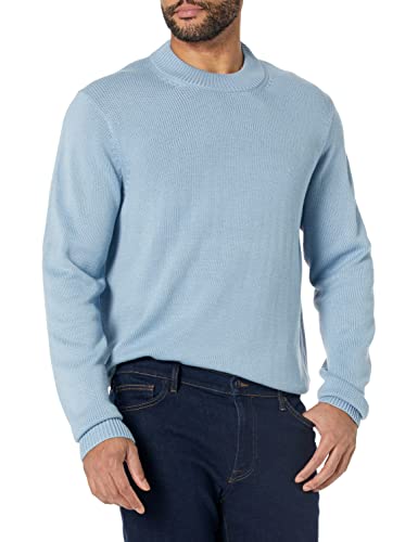 Amazon Aware Men's Regular-Fit Crew Neck Sweater (Available In Tall), Dusty Blue, Large #TOP4