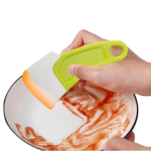 Rascador de platos, raspador de ollas, herramienta de espátula antiadherente, herramienta de cocina, herramienta de rascador multifuncional para limpieza de cocina, sartenes antiadherentes, utensilios