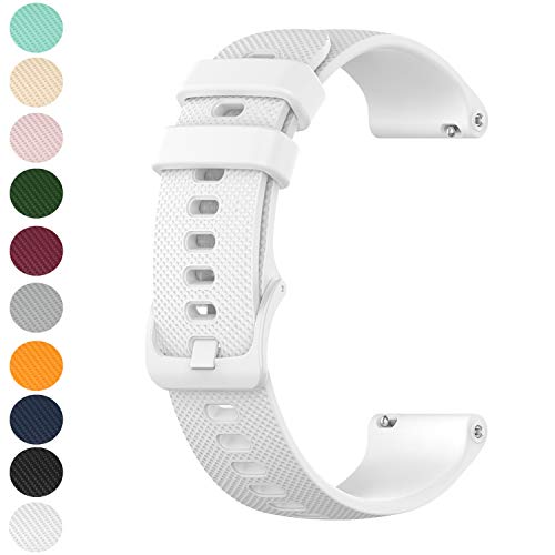18Mm 19Mm 20Mm 22Mm Width Colorful Silicone Quick Release Wristband Replacement Sports Straps Bracelet Watch Band Women Men Strap With Quick Release Pins For Smartwatch (20Mm, 10Pack) #TOP4