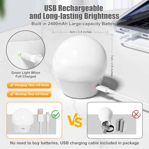 Brightown E26 Rechargeable Light Bulb With Remote And Timer, Battery Backup Bulb For Sconces And Lamps thumb #3