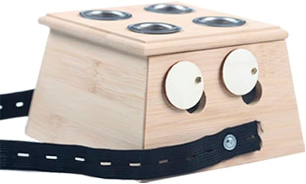 Moxibustion Box, 6 Single Hole Bamboo Moxibustion Box,Durable Moxa Stick Holder Moxibustion Tool with Good Insulation Ability Moxa Stick Burner Moxibustion Acupuncture Moxibuting (MB0005)