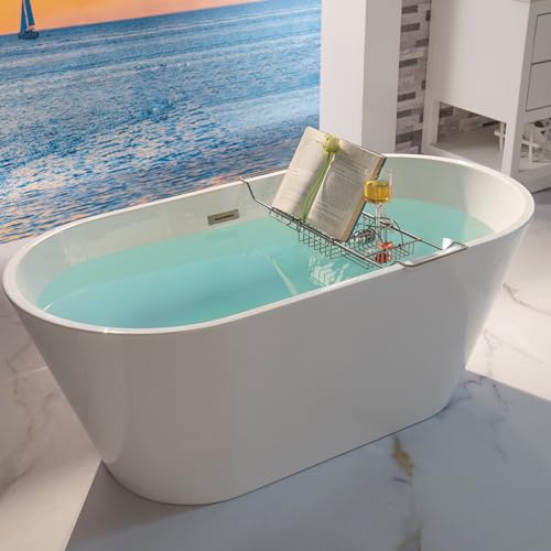 Woodbridge BATHCAD-BN Stainless Steel Extendable Bathtub Caddy Tray In Brushed Nickel Finish thumb #1