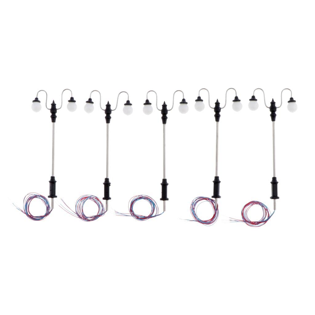 CLUB BOLLYWOOD®5pcs Mini Model Railway Train Lamp Post LED Street Lights HO Scale 1:100 C|Toys & Hobbies | Model Railroads & Trains | HO Scale |5 Pieces 1:100 HO Scale Street Lights-image-28