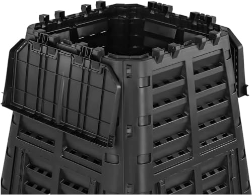 Komposter XXL 740L BRIXO KOMPOBOX pflanzlicher Rasen Humus Abfalleimer Küche 93,3 x 93,3 x 113 cm