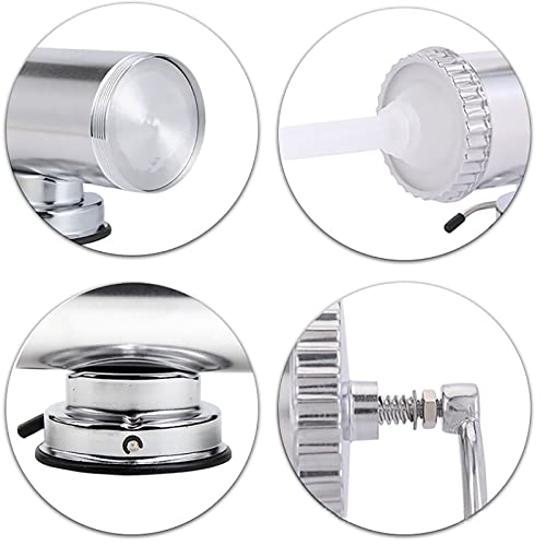 2 Lbs Sausage Stuffer With Suction Base Homemade Sausage Filler Sausage Syringe Aluminum Manual Sausage Maker #TOP2