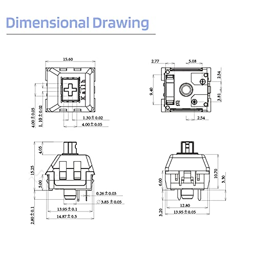Ltc Kailh X Switch For Mechanical Keyboard Diy, 3/5Pin Plated Mounted Rgb/Smd Mx Switch With Switch Puller, 30 Pcs (Kailh Polia) #TOP4