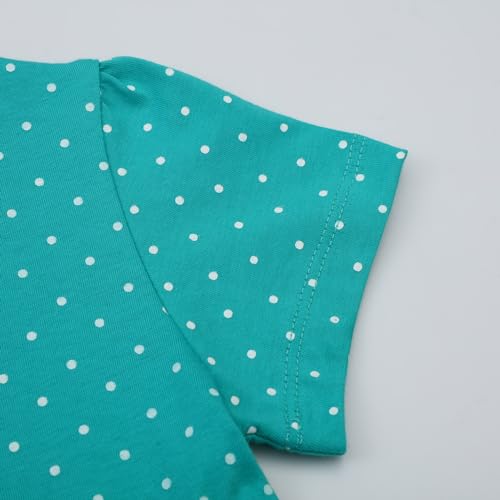 Image of Girls Cotton Long Sleeve Casual Cartoon Appliques Striped Jersey Dresses