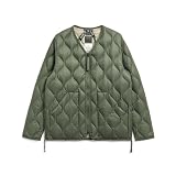 [タイオン]ユニセックス ミリタリーW-ZIP Vネックダウンジャケット(SOFT SHELL)(101ALSZML-1)