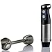 Ovente Immersion Electric Hand Blender with Brushed Stainless Steel Blades Easy Grip Handle, 500 Watt 6 Mix Speed Handheld Stick Blender for Smoothies Shakes Puree Baby Food and Soup, Black HS680B