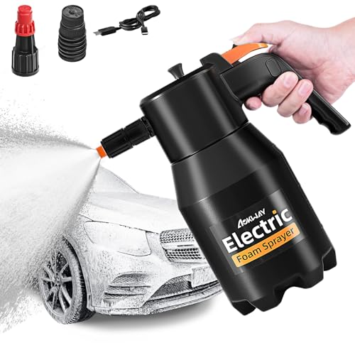 aokway Cordless Electric Foam Sprayer Car Wash Kit - Handheld Foam Cannon for Car Cleaning Detailing, Snow Foam Blaster, Car Accessories for Men