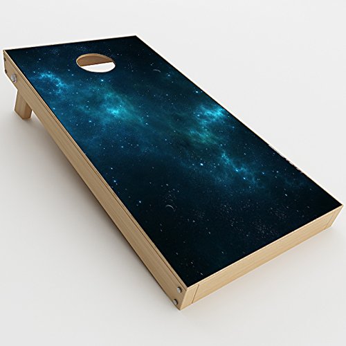 Skin Decal Vinyl Wrap for Cornhole Outdoor Game Bag Toss (2 x pcs. Skins only) / Deep Space