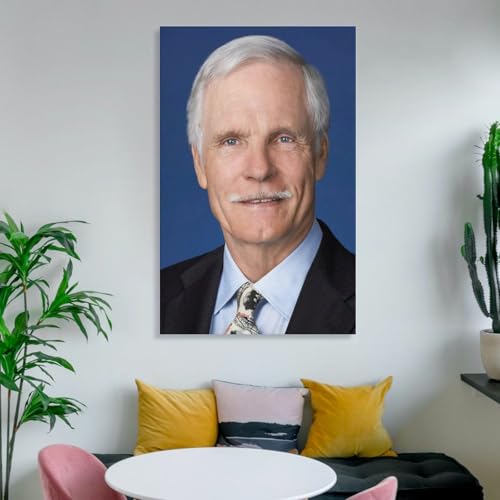 Poster Ted Turner impression sur toile déco esthétique 40x60 cm - 6