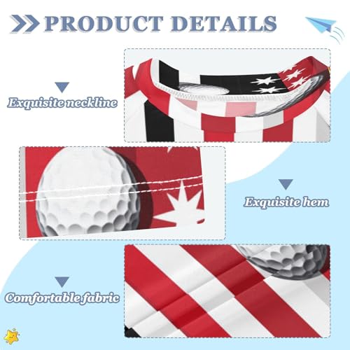 Boys Short Sleeve T-Shirts America Golf Baseball Rashguard Kids Swim Shirts Sun UPF 50+ Multicoloured3