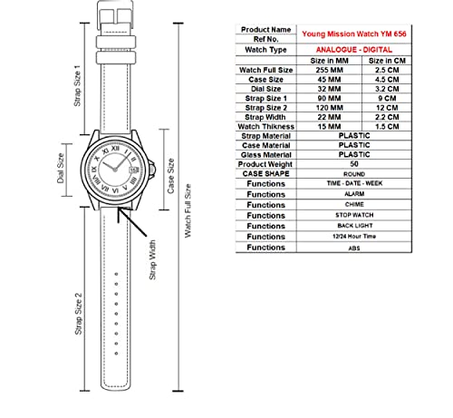 Image of kool kidz Young Mission ANA Logue Digital Watch YM 656 RD