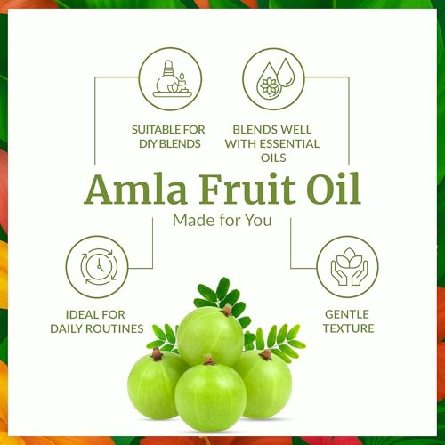 Image of SVA Amla Oil 4oz (118ml) Premium Carrier Oil with Dropper for Hair Care, Hair Oiling, Scalp Massage, & Skin Care