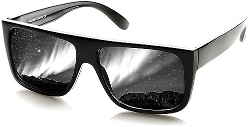 zeroUV Men's Classic Old School Eazy E Square Flat Top Og Loc Sunglasses