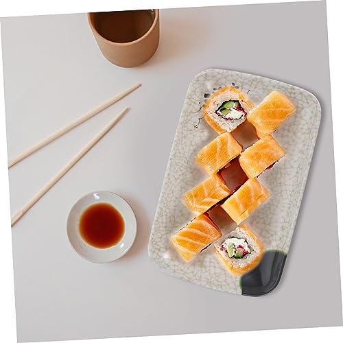 2 Platos Rectangulares Japoneses para Sushi Melamina miniatura 4