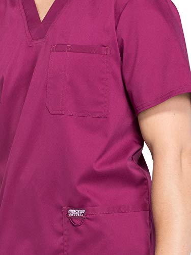 Image of Cherokee WW Revolution V-Neck Scrub Top for Men with 3 Pockets