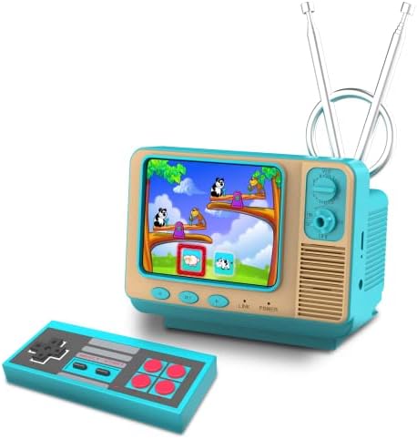 Retro Handheld Game Console for Kids Adults Built in 308 Classic Video Games GV300S 3.0" Inch Screen Family Games Player Support 2 Players Best Gift for Boys Girls (Turquoise)