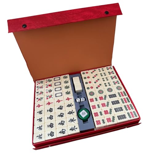 Juego Tradicional Chino de Mahjong con 144 Fichas miniatura 5