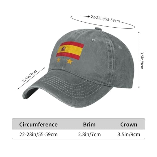 HATAESOPM Espagne 2026 2 Étoiles Chapeau Espagnol Football Supporter Fan, fit(Navy Blue) – vue 6