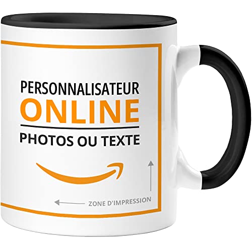 Mug Personnalisé | Matériau: Céramique | Modèle: Mug avec intérieur et poignée colorés | Idéal pour un cadeau personnalisé ou une utilisation...