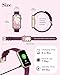 SHANG WING Fitness Watches for Women, LYNN2 Fitness Tracker with Heart Rate Monitor Blood Oxygen/Sleep Tracker Pedometer, Slim Step Tracker Watch for iOS/Android Phones Waterproof (Purple)