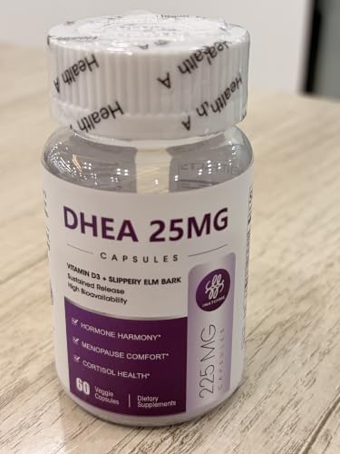 iMATCHME Women's DHEA 25mg Supplement with Vitamin D3 & Slippery Elm – Daily Hormone Support for Energy, Mood, Immune & Healthy Aging – Gentle Balance Formula, Vegan Capsules, 60 Count