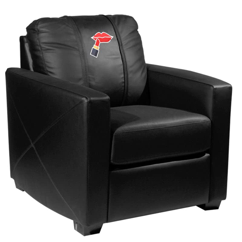 Dreamseat Silver Club Chair with Lipstick Logo Panel